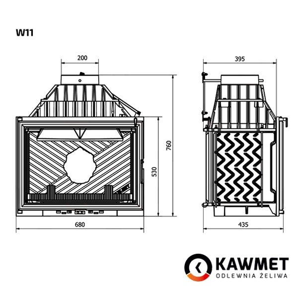 Купити Камінну топку KAWMET W11 в Україні