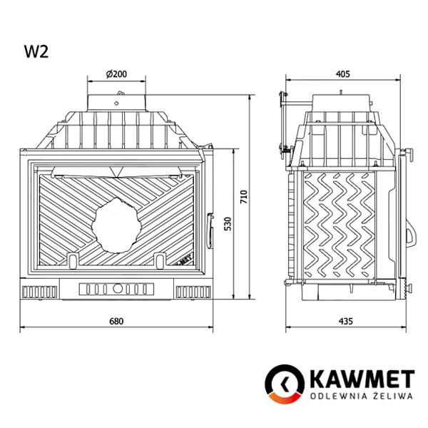 Купити Камінну топку KAWMET W2 в Україні