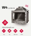 Купити Камінну топку KAWMET W4 LB в Україні
