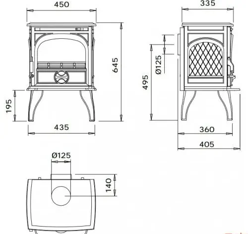 Купити чавунну мульти піч Dovre 250 в Україні