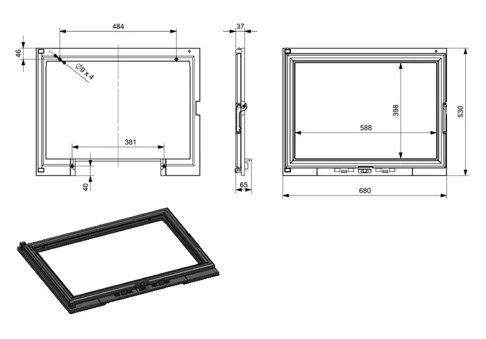 Купити Двері для каміна KAWMET W11 530x680 в Україні