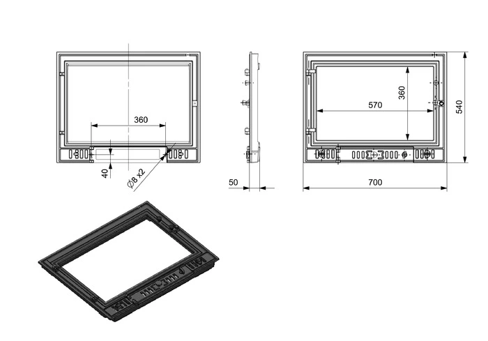 Купити Двері для каміна KAWMET W3 530x680 в Україні