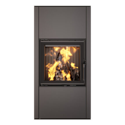 Купити Сталева піч-камін SAVEN Vatra XL 50x50 Black ECO в Україні