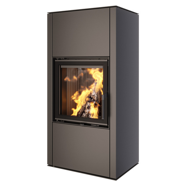 Купити Сталева піч-камін SAVEN Vatra XL 50x50 Black ECO в Україні
